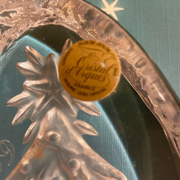 Cristal D’Arques France Christmas Paper Weight Dated 1999 (DS) - Picture 7 of 11